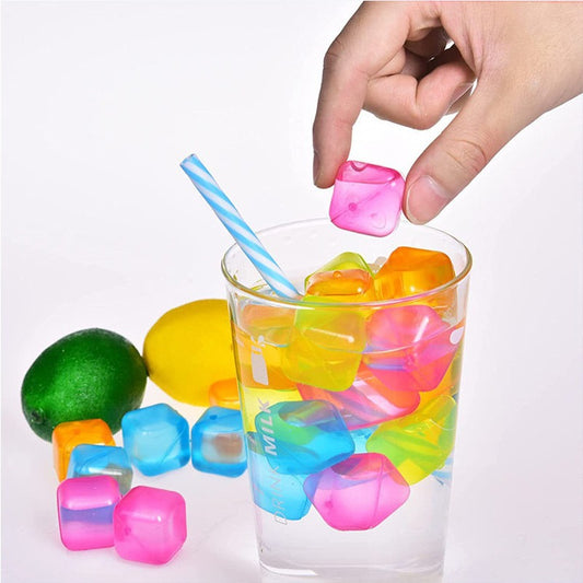 Cubos De Hielo Artificial Reutilizables De Colores