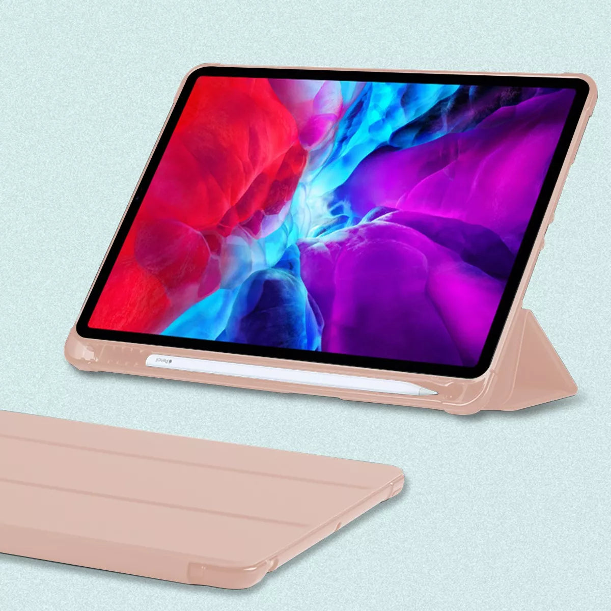 Funda iPad 7/8/9 10.2" Silicona con Portalápices - 5 Colores