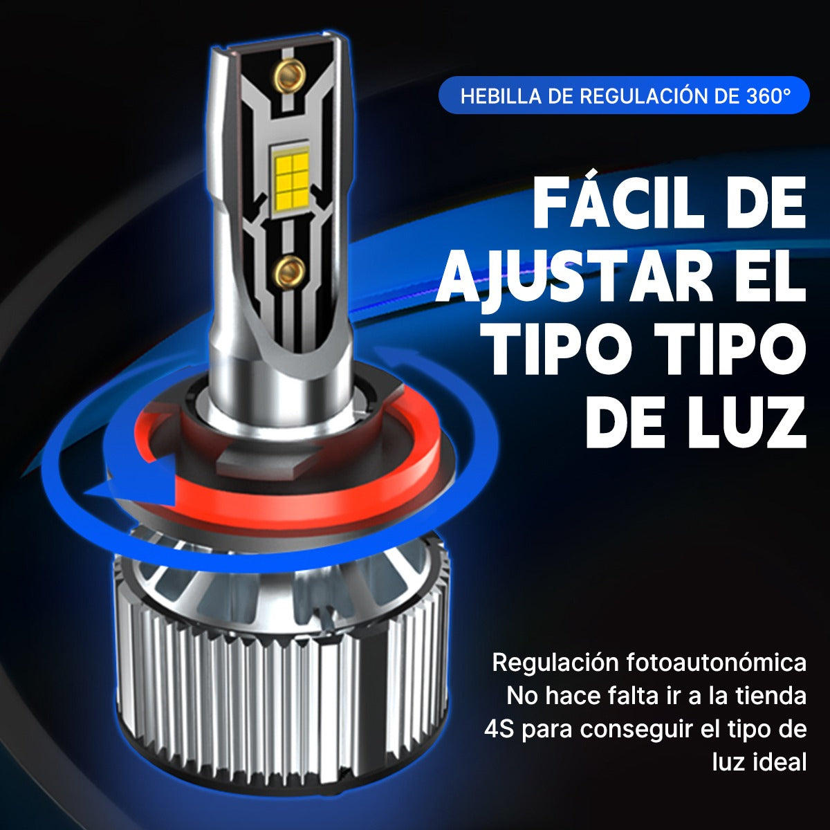Luces Para Auto S9 Ampolleta Led 24000lm Por H3 H4 H7 H11