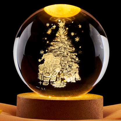 Lámpara De Mesa Bola De Cristal Decorativa - 5 Diseños