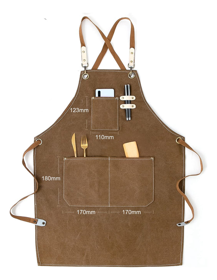 Pechera Delantal Mezclilla Parilla Hornada Peluquero Barista