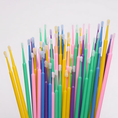 Palito De Algodón Para Pestañas 100 Unidades Variados