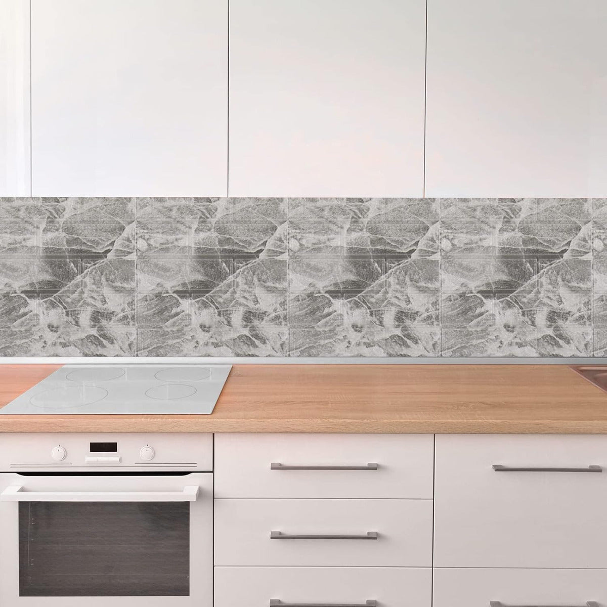 Pegatina De Pared Decorativa 3d10pcs Mármol Ladrillo Veteado