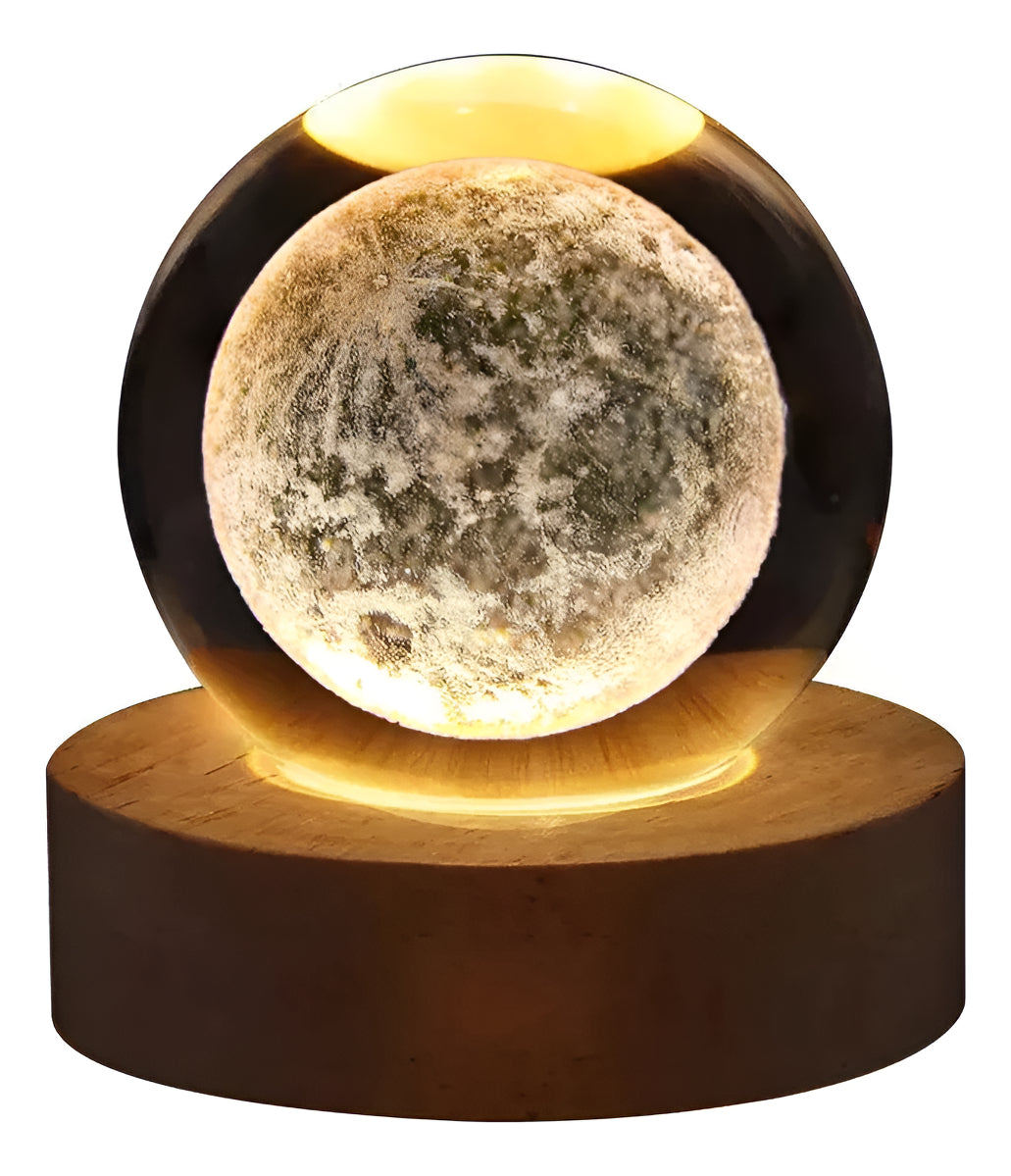 Lámpara De Mesa Bola De Cristal Decorativa - 5 Diseños