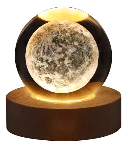 Lámpara De Mesa Bola De Cristal Decorativa - 5 Diseños