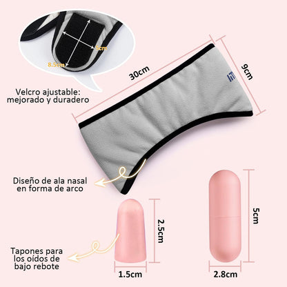 Antifaz Para Dormir con Tapones de Oídos - 3 Colores