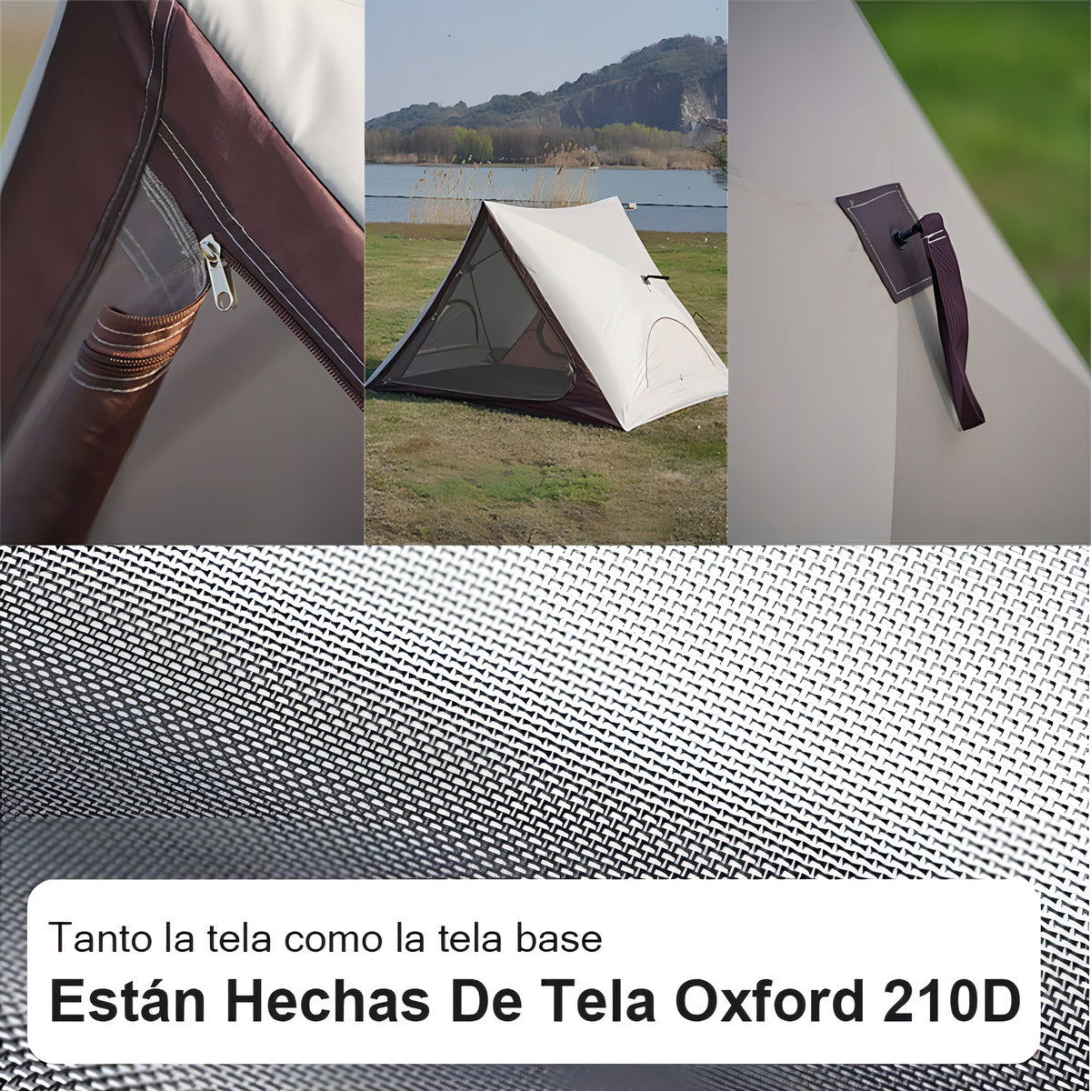 Carpa 4 Personas Acampar Armado Automático Carpas Camping Color Beige