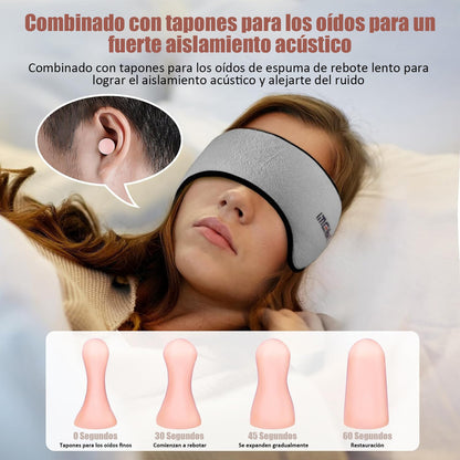 Antifaz Para Dormir con Tapones de Oídos - 3 Colores
