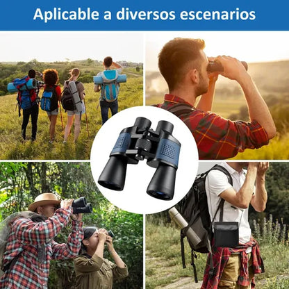 Binocular Profesional 80*80 Visión Nocturna Alta Resolución Color Negro