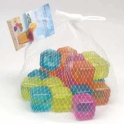 Cubos De Hielo Artificial Reutilizables De Colores