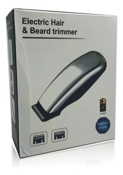 Mini Cortadora Pelo Bebés Electric Hair Inalámbrica Plata 3 Peines Plateado