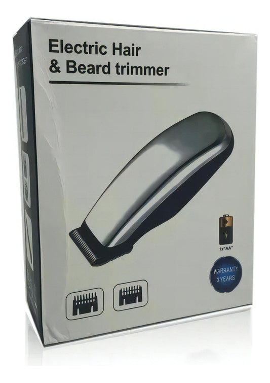 Mini Cortadora Pelo Bebés Electric Hair Inalámbrica Plata 3 Peines Plateado