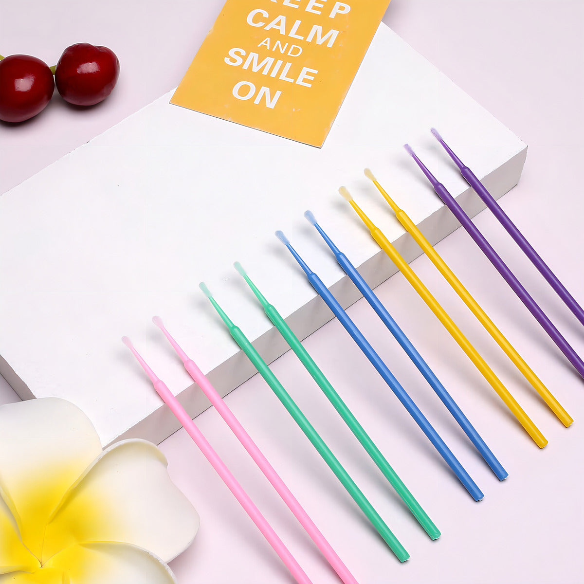 Palito De Algodón Para Pestañas 100 Unidades Variados
