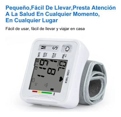 Monitor De Presión Arterial Muñeca Hoso Blanco Pantalla Grande Modelo W01