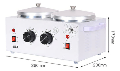 Olla Depilatoria Profesional War Warmer Color Blanco 1 Kilo + Cera De Kilo + Paleta