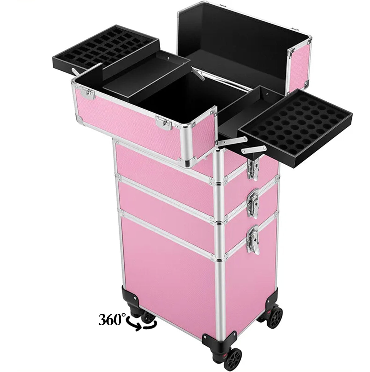 Maleta Maquillaje Profresional Con Ruedas Gran Capacidad