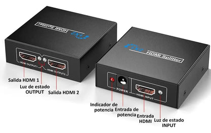 Splitter Hdmi Switch 4k Adaptador Accesorio Para Audio