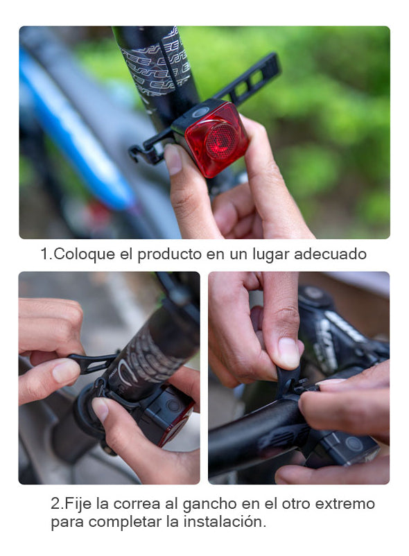 Luces Para Bicicleta Twooc Led Usb Recargable Delantera Y Trasera Ipx5