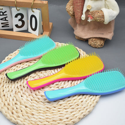 Cepillo De Pelo Tangle Para Cabello Mojado Rizado Flexible