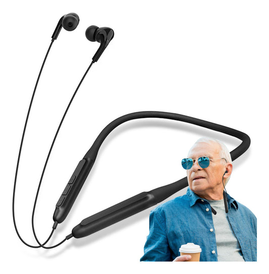 Audífono Para Sordos Recargable Internos Tercera Edad Color Negro