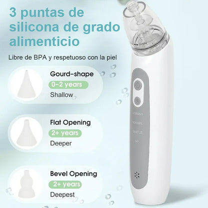 Cable Aspirador Nasal Electricos Bebe Filtros Ventosas Color Blanco