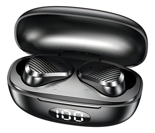 Auriculares Gamer Inalámbricos Hoso T2 Bluetooth Tws Negro Con Luz Led