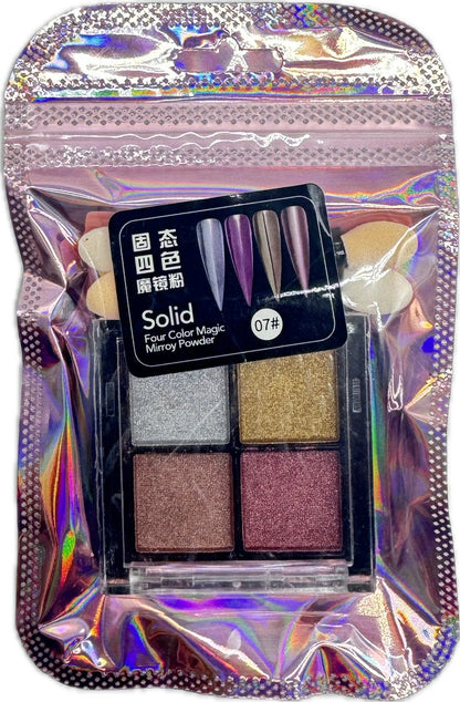 Paleta Efecto Espejo Pigmento - Manicure - Uñas
