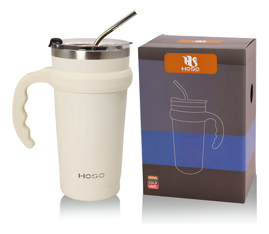 Termo Botella Agua Taza Cafe Térmica Acero Inoxidable Hoso