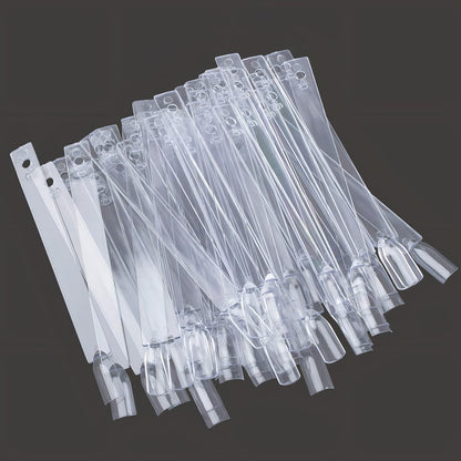Muestrario De 50 Uñetas Para Practicar Manicure Transparente