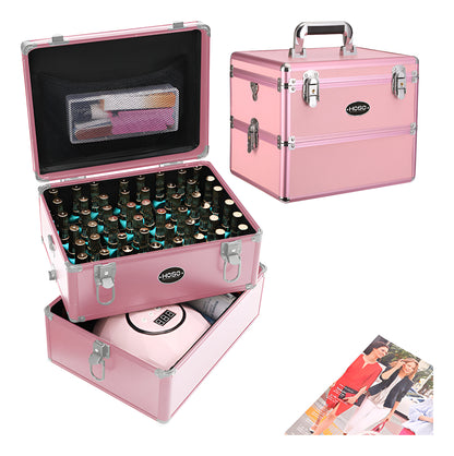 Maleta Portátil Para Manicura/maquilaje Profesional Dos Capa