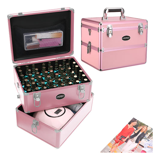 Maleta Portátil Para Manicura/maquilaje Profesional Dos Capa
