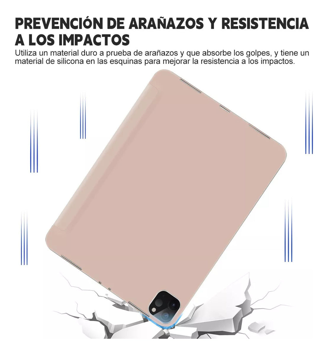 Funda iPad Air 4/5 10.9" Silicona con Portalápices - 5 Colores