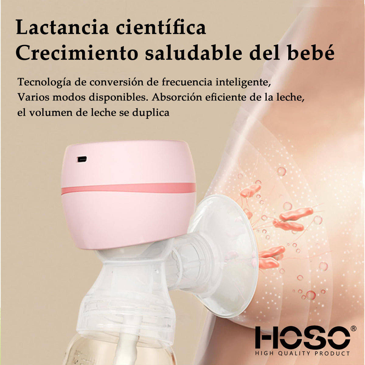 Portátil Sacaleche Extractor De Leche Materna Eléctrico Rosa