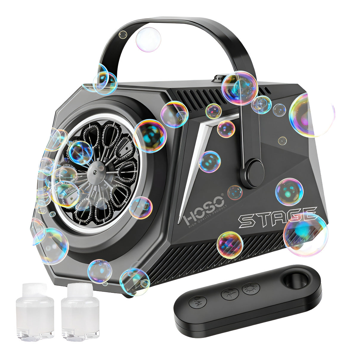 Máquina De Burbujas Hoso Ppj Portátil Con Control Remoto 5w Para Fiestas