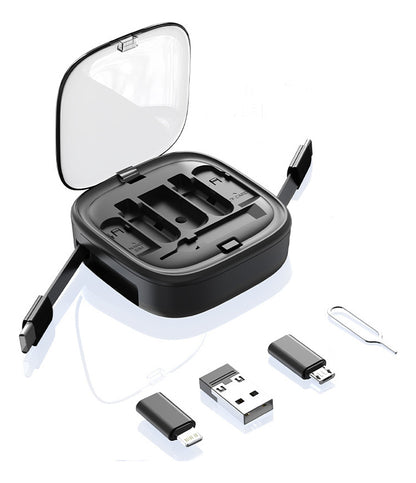 Kit De Cable Usb Tipo-c/lightning Conjunto Carga Rápida