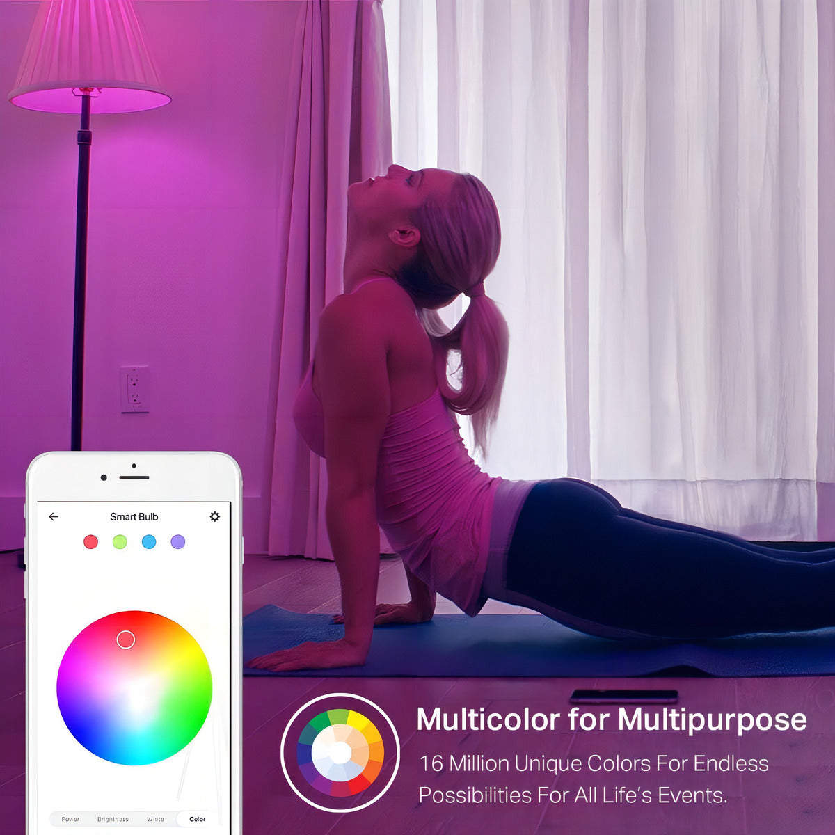 Ampolleta Inteligente Led Wifi Bluetooth App Rgb 9w 2pcs