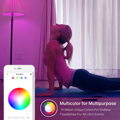 Ampolleta Inteligente Led Wifi Bluetooth App Rgb 9w 2pcs
