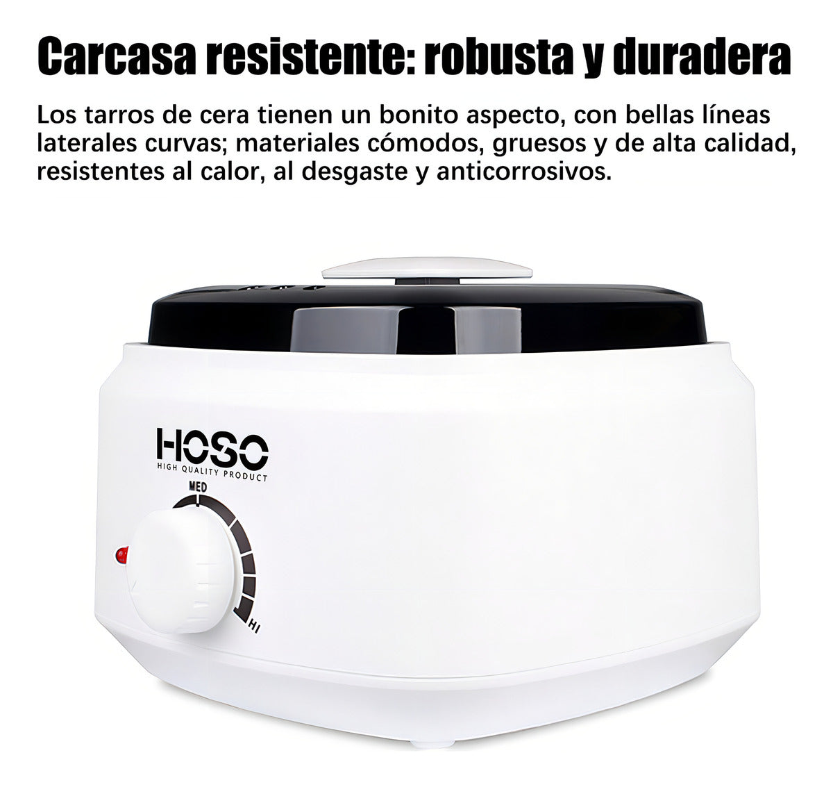 Maquina Olla Depilatoria + 400g De Cera + 10 Paletas