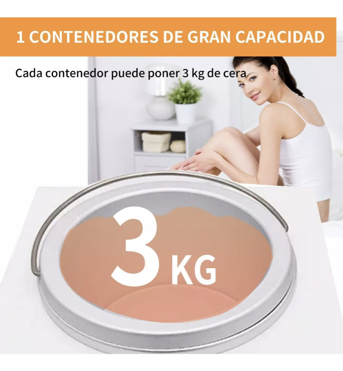 Calentador De Cera - Olla Para Depilación 3kg Con Colador