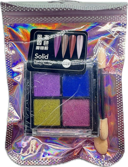 Paleta Efecto Espejo Pigmento - Manicure - Uñas