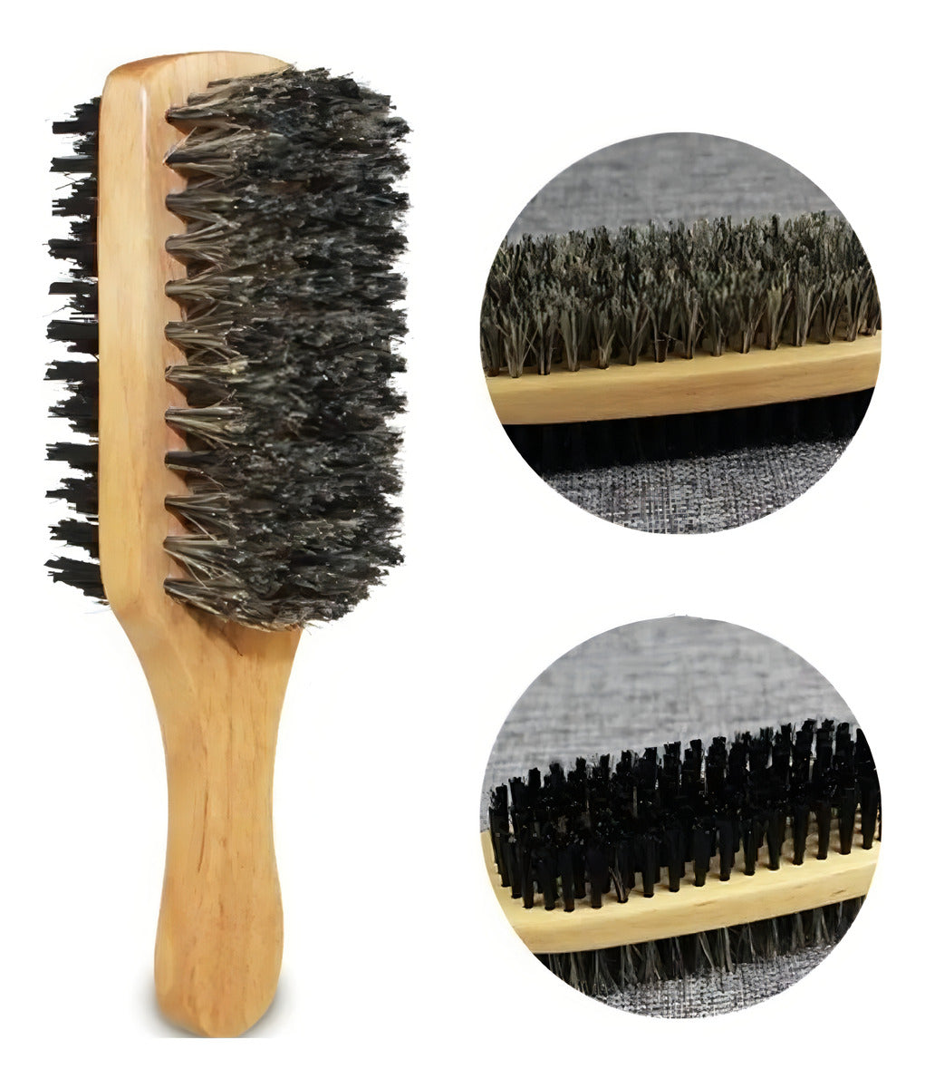 Cepillo Barba Profesional De Barbería Barbero Color Marrón