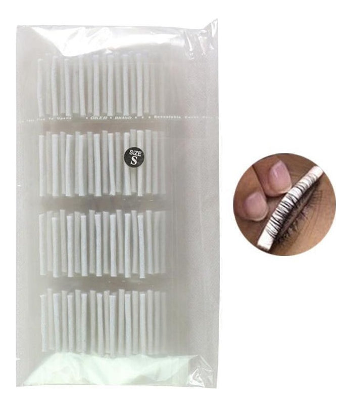 Bigudies Papel Para Ondulación Pestañas Permanente S,m,l,xl Blanco