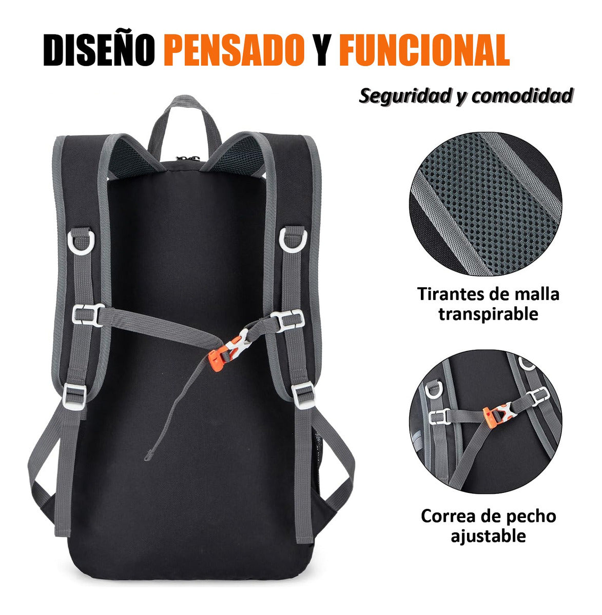 Bolso Viaje Deportivo 50l Multiusos Con Múltiples Bolsillos