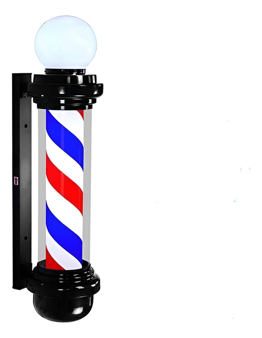 Letrero Barbería Peluquería Pole Giratorio Barber Shop