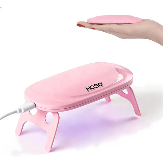 Lámpara Uv Mini Plegable Para Manicura Usb 8w Portátil Rosa