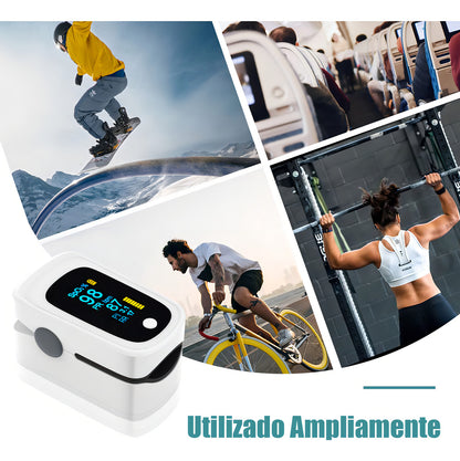 Oxímetro De Pulso Profesional Digital Saturometro 4 En 1 Hoso M160 Color Blanco/negro