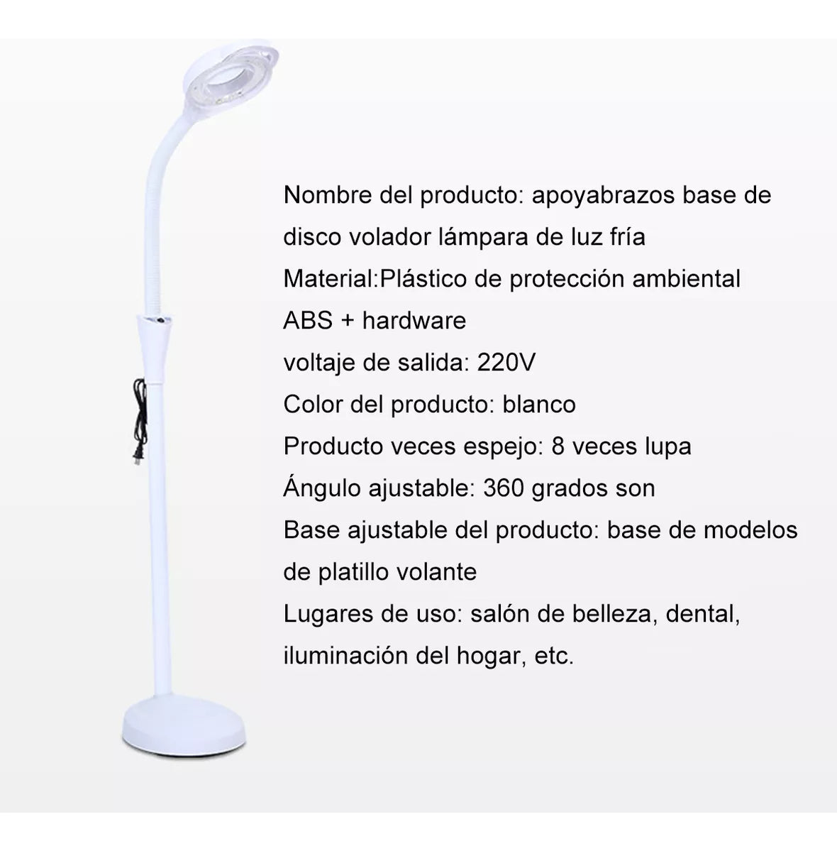 Lámpara Lupa LED HOSO con Pedestal