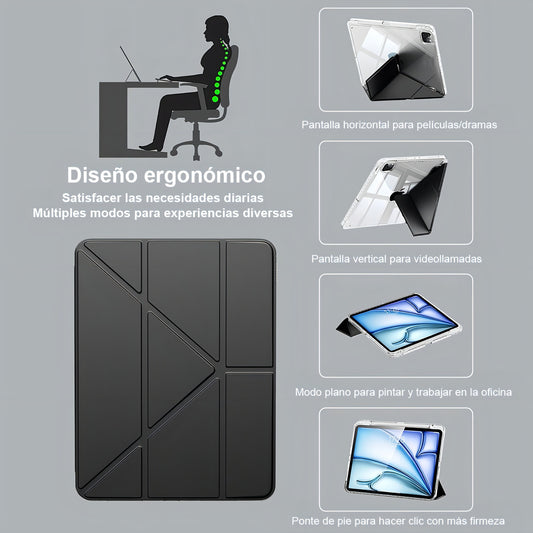Carcasa Funda Cover Para iPad 7ma iPad 8va iPad 9na 10.2 Color Negro