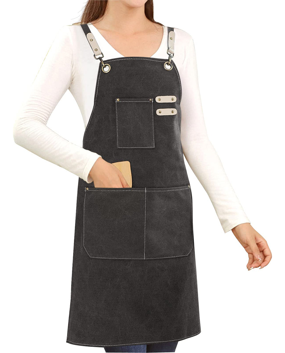 Pechera Delantal Mezclilla Parilla Hornada Peluquero Barista