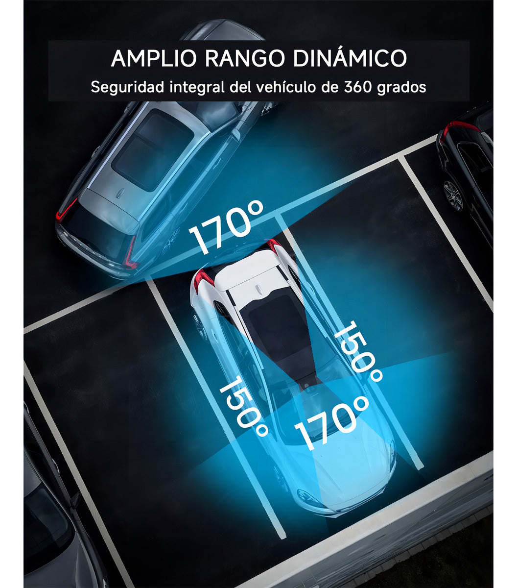 Dashcam 4 Cámaras Visión Nocturna - Seguridad Total para tu Auto